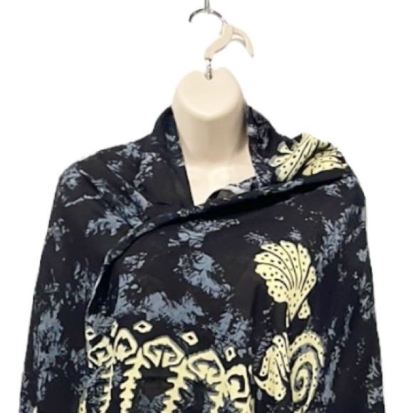 Roundy Bay Women’s Sarong Wrap Sea Shell Rayon 60” X 44” Beach Cover Summer - Picture 2 of 6